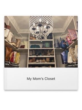 COFFEE TABLE BOOK “My Mom’s Closet” rare first edition custom made fashion book